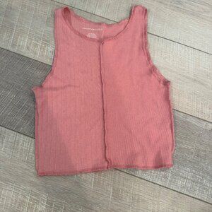 AMERICAN EAGLE JUNIOR WOMENS PINK TANK SHIRT XS